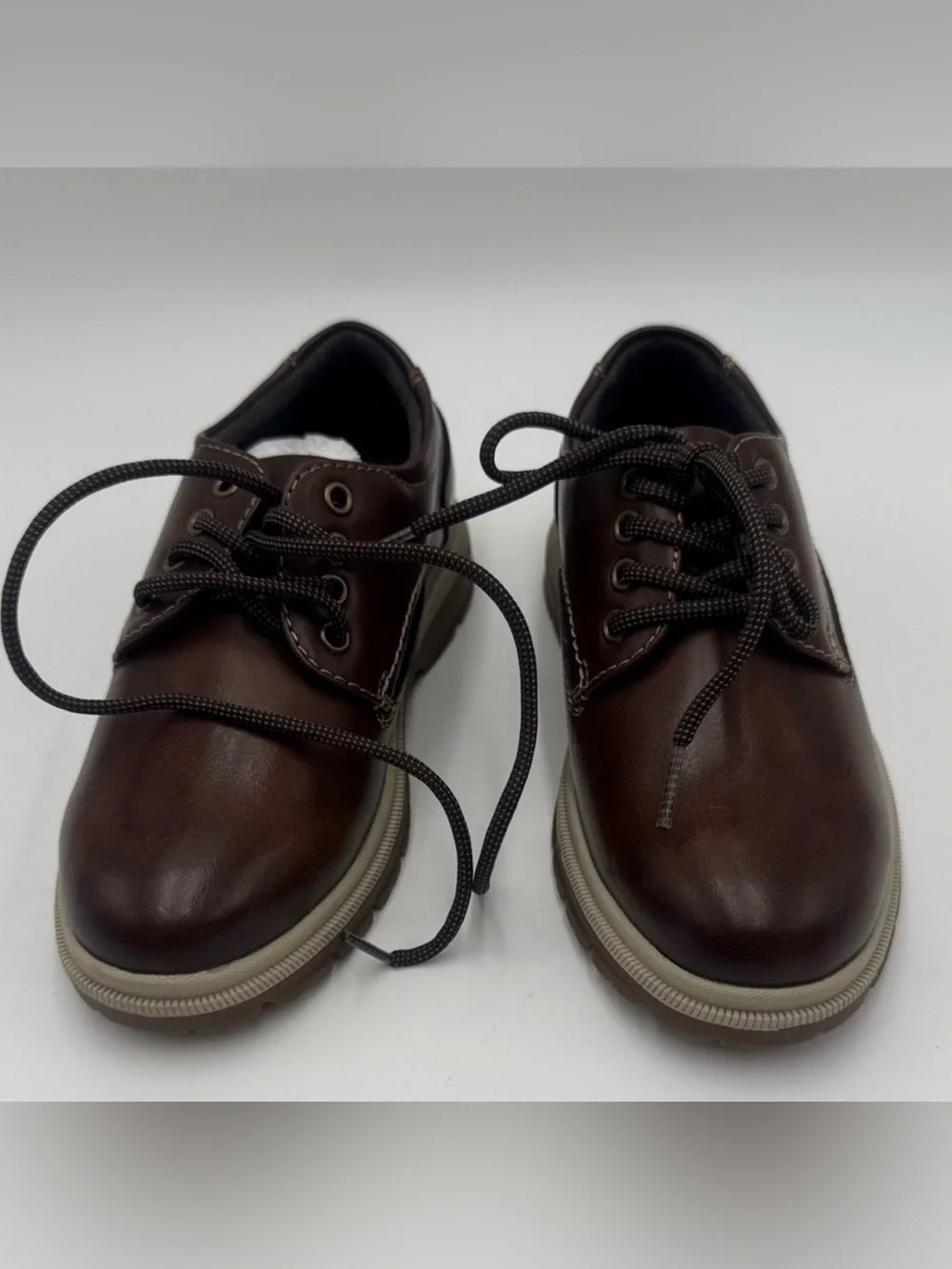 NWOT Florsheim Boys' Brown Dress Shoes with Memory Foam Flexsole Size 11M